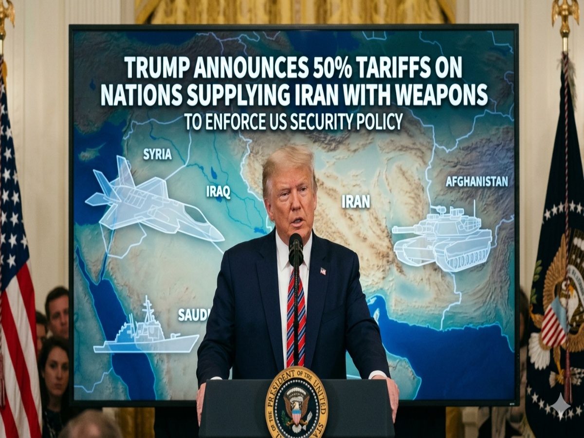 Trump Imposes 50% Tariffs on Nations Arming Iran: US Security at Stake